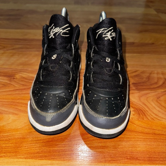 Little Kid’s Air Jordan Flight Shoes 2014 Black/White Size 12C 654976 005 RARE! - Picture 5 of 11